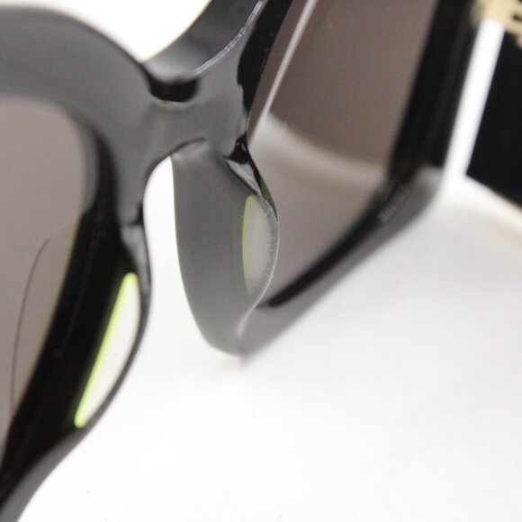 Pre-Owned Saint Laurent SLM119 Blaze Oversized Cat Eye Sunglasses in Black/Gold - Picture 7 of 12